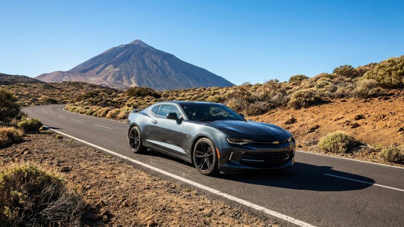 Recenze jízdy Chevroletu Camaro: Silniční test na Tenerife