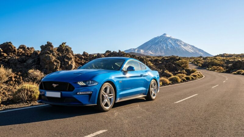 Recenze jízdy s Fordem Mustang na Tenerife: Na cestě