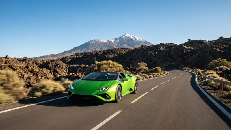 Jízdní recenze Lamborghini Huracan EVO Spyder na Tenerife