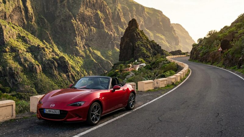 Test jízdy Mazdy MX-5 Cabrio 2.0 na Tenerife