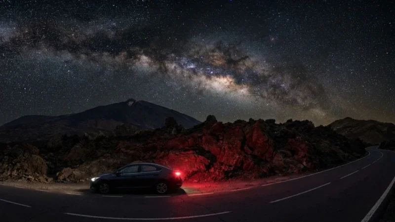 Pozorování hvězd na Tenerife: Noční jízda na Teide